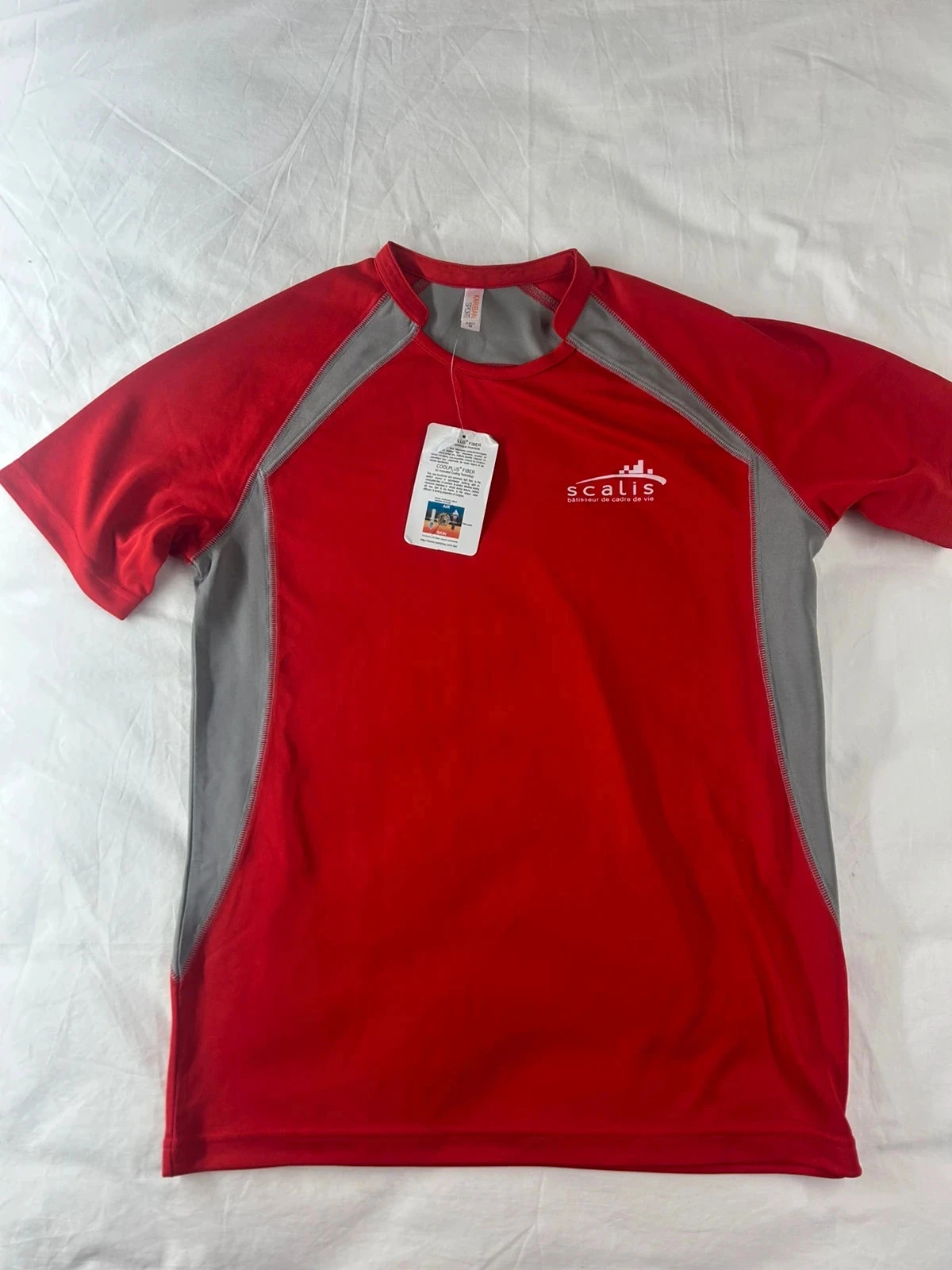 Lot de 4 t-shirt rouge gris scalis